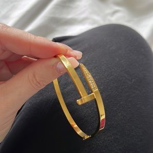 The Styled Collection Nail Bangle - Cartier Dupe